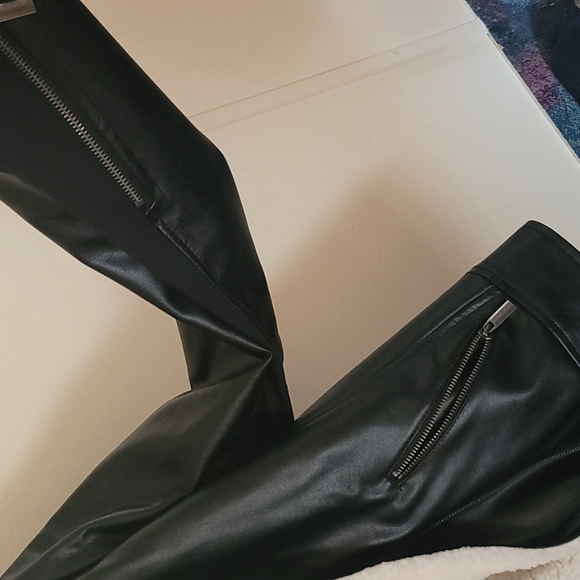 Torrid foux fur lined foux leather jacket - Picture 3 of 4